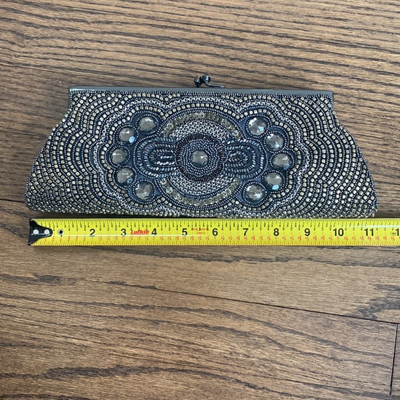 Moyna Couture Beaded Evening Bag / Clutch with Strap - Style PE2711 - NWT - Picture 7 of 10
